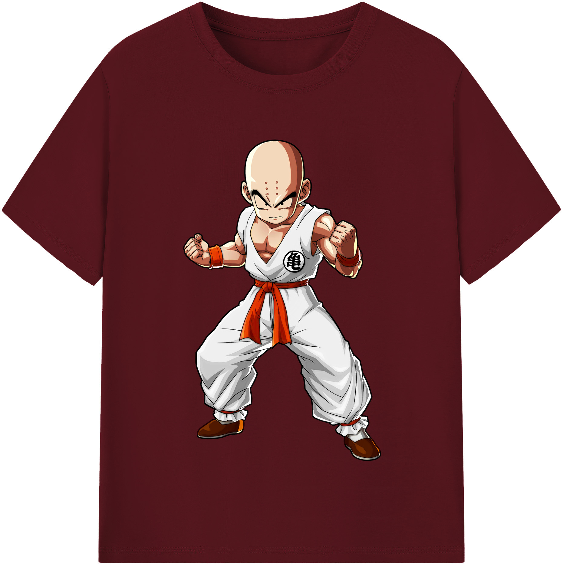 （画像用） ドラゴンボール クリリン DRAGON BALL krillin 綿100％半袖Tシャツ（フロントプリント）